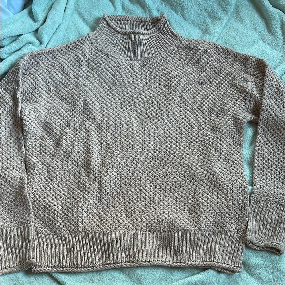 Cozy Mauve Turtleneck Sweater